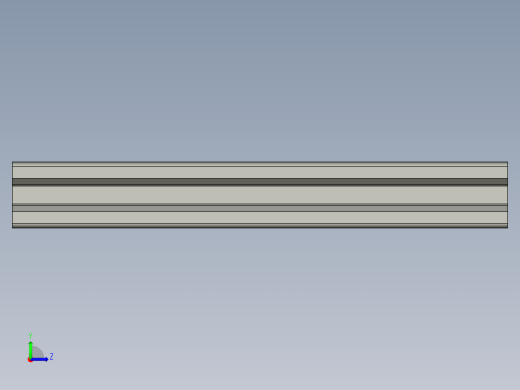 铝制结构型材 V 形槽 20x20mm左视缩略图