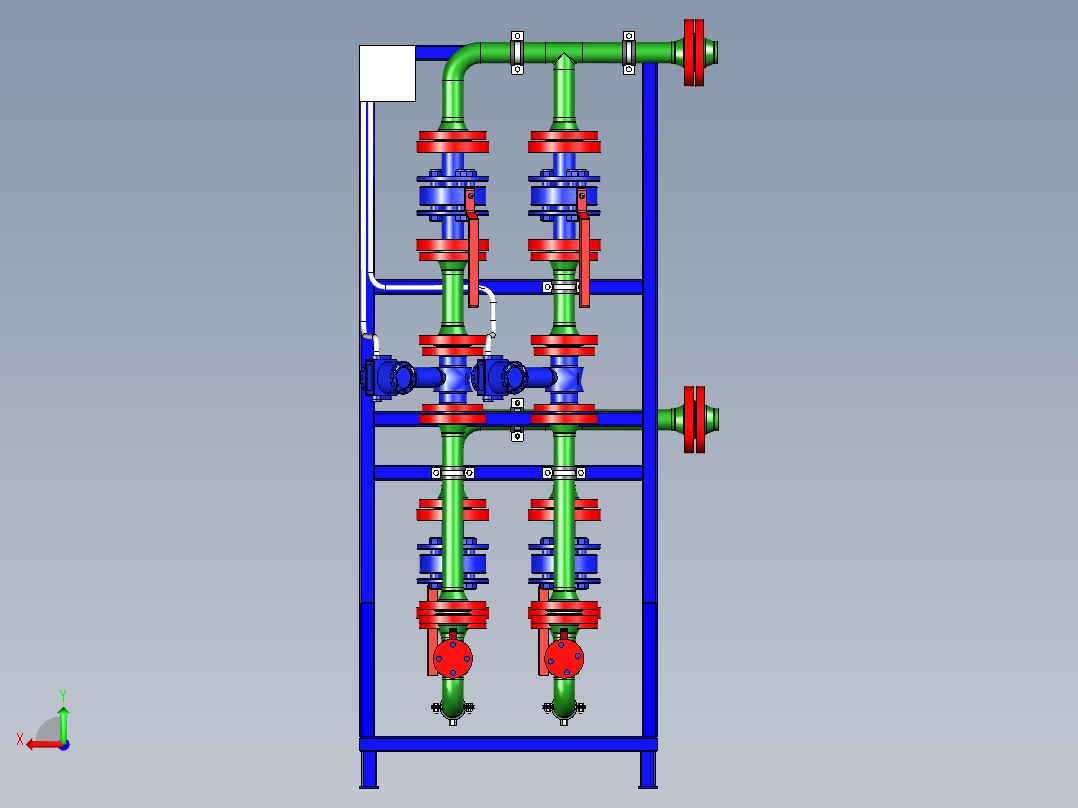废水计量装置后视图