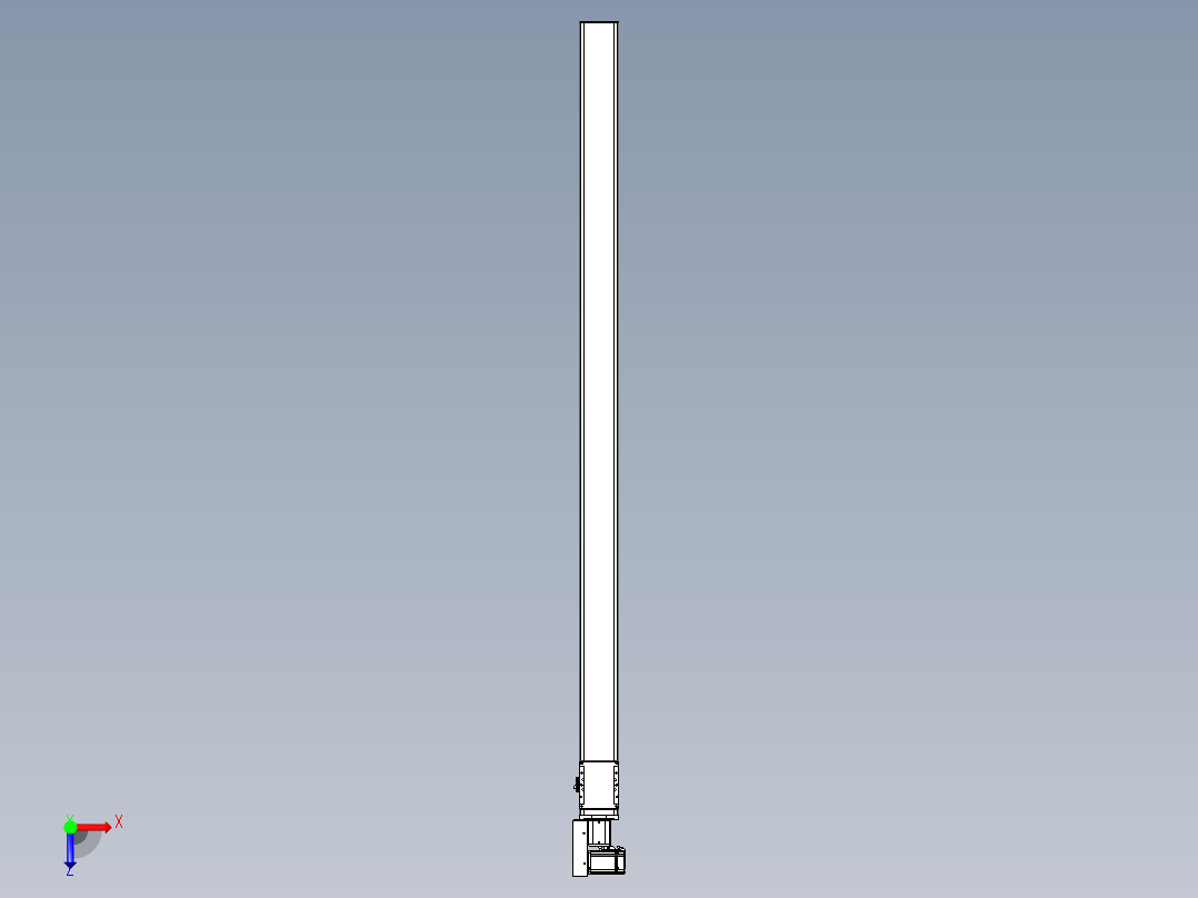 同步带全封闭直线模组TPA-HCB-105D-90-L1900-ML-Y-P20-N3俯视图