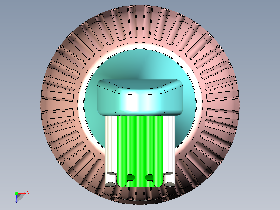 S25电动牙刷俯视图