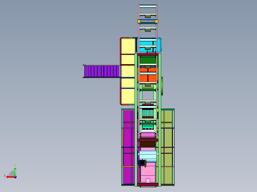 石灰石石子破碎生产线后视图