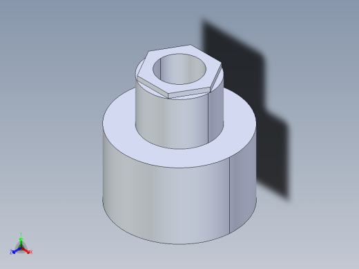 聚氯乙烯配件11A-Sch80_ReducerCoupling_SxS_829-248FB_2in x 0.75in正等轴测缩略图