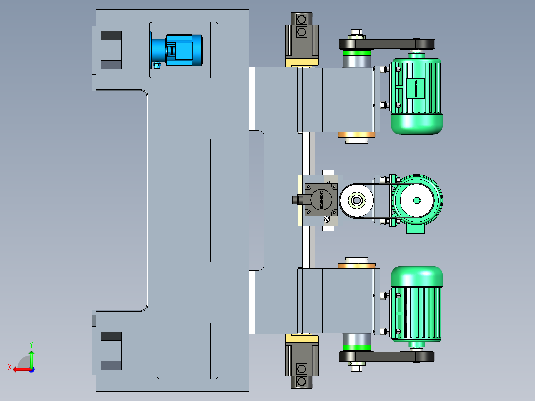 三轴卧式钻镗床1302405==100后视图