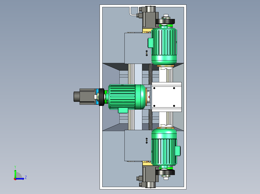 三轴卧式钻镗床1302405==100左视图