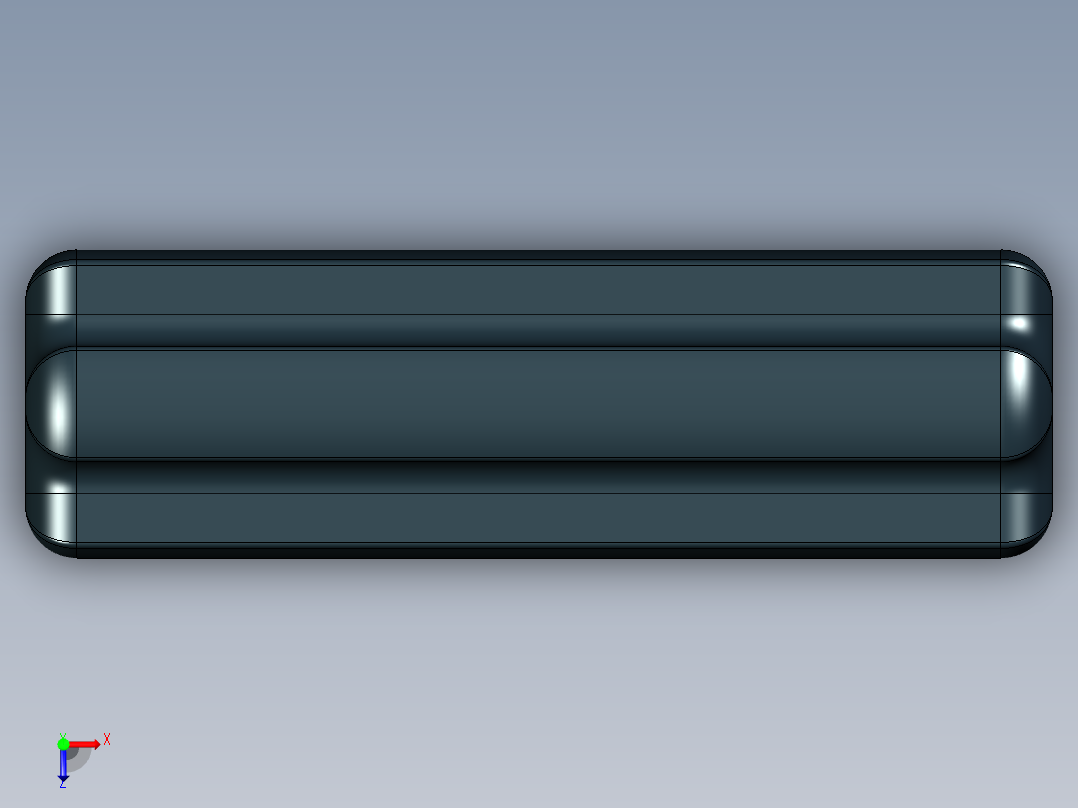 乐高机械组车桥-3704 Black Technic Axle 2.IGS俯视图