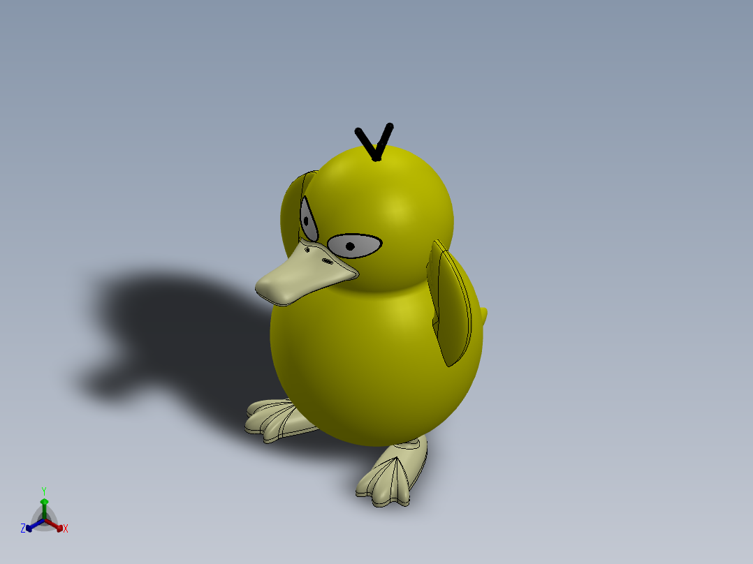 口袋妖怪-迷幻鸭2正等轴测图