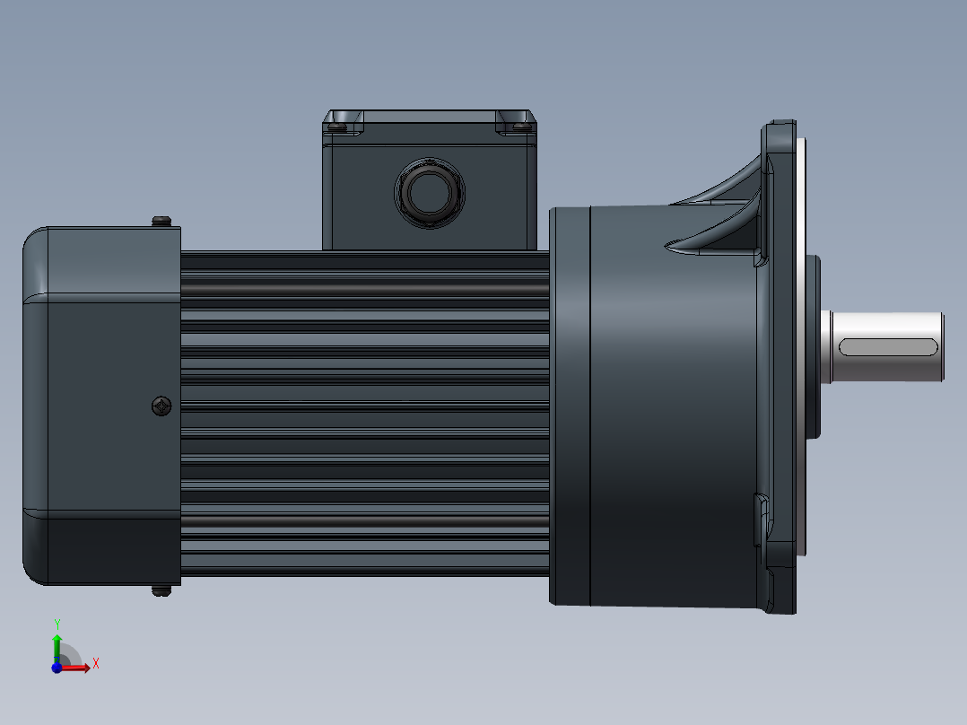 精研电机立式 s750v01-L前视图