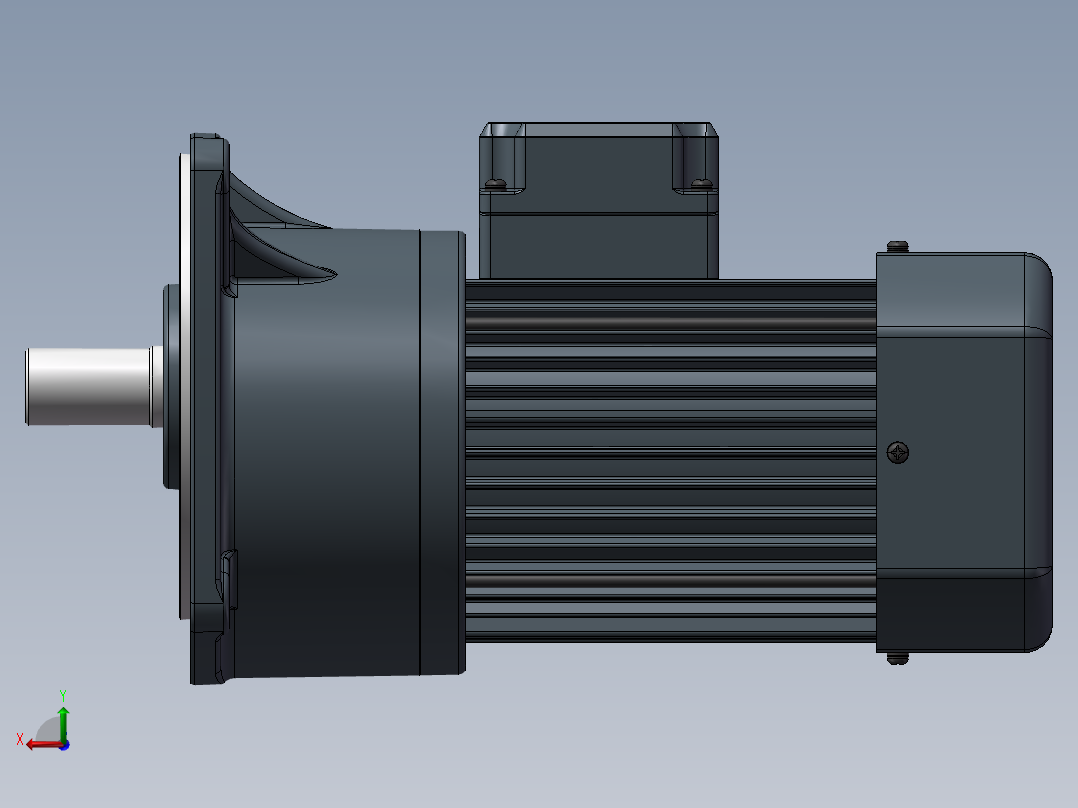 精研电机立式 s750v01-L后视图