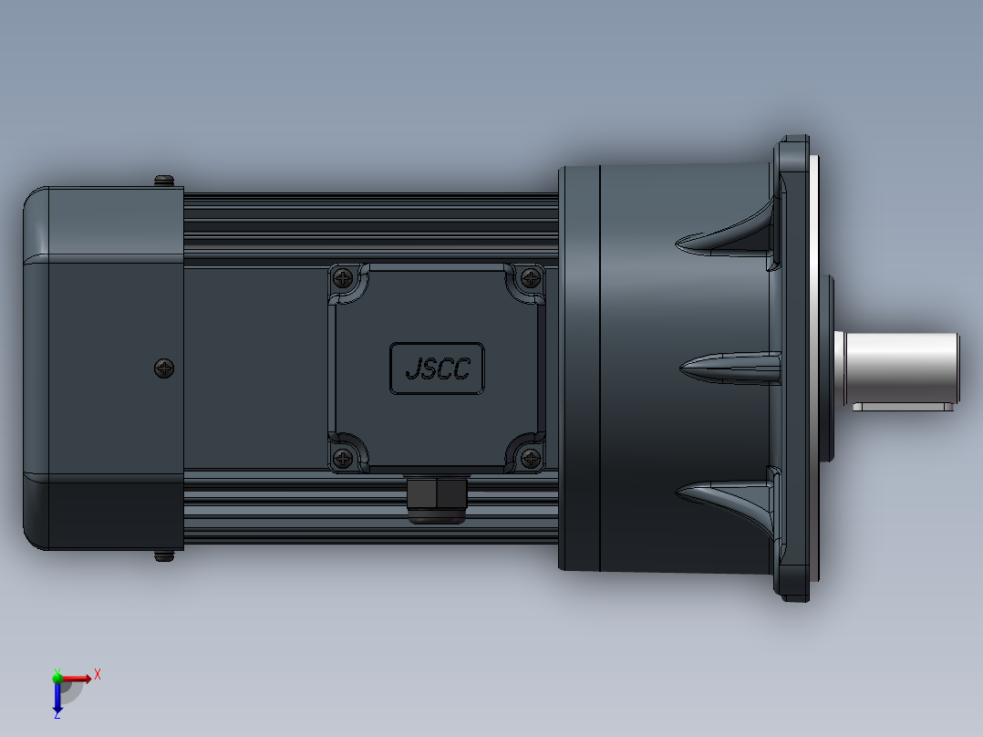 精研电机立式 s750v01-L俯视图
