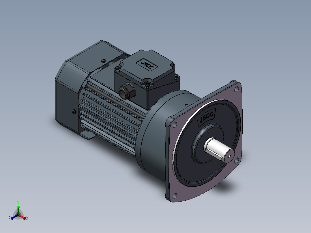 精研电机立式 s750v01-L正等轴测图