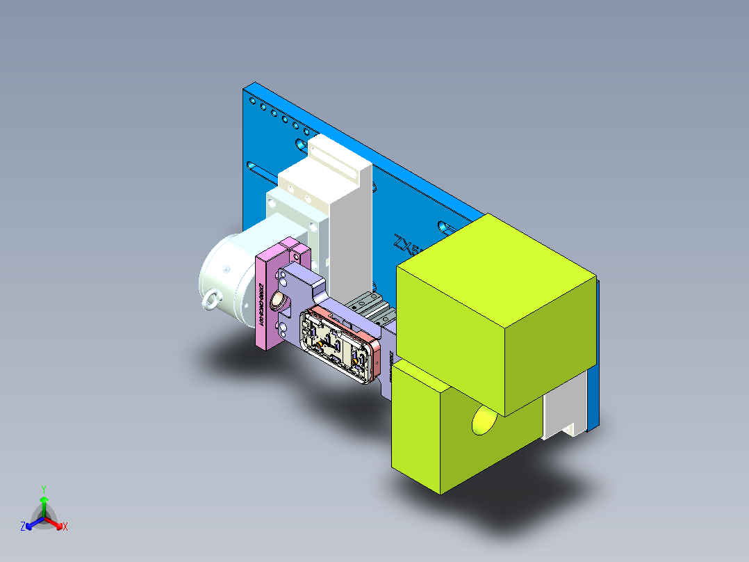 ZX550-笔记本CNC工装夹具三维模型CNC8-0521正等轴测图