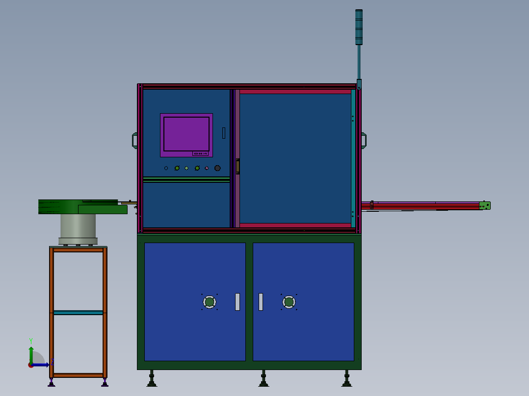 光耦自动组装线设备sw16左视图