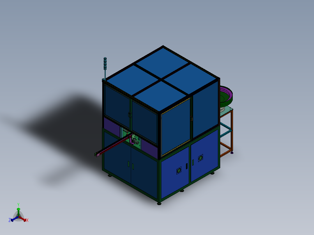光耦自动组装线设备sw16正等轴测图