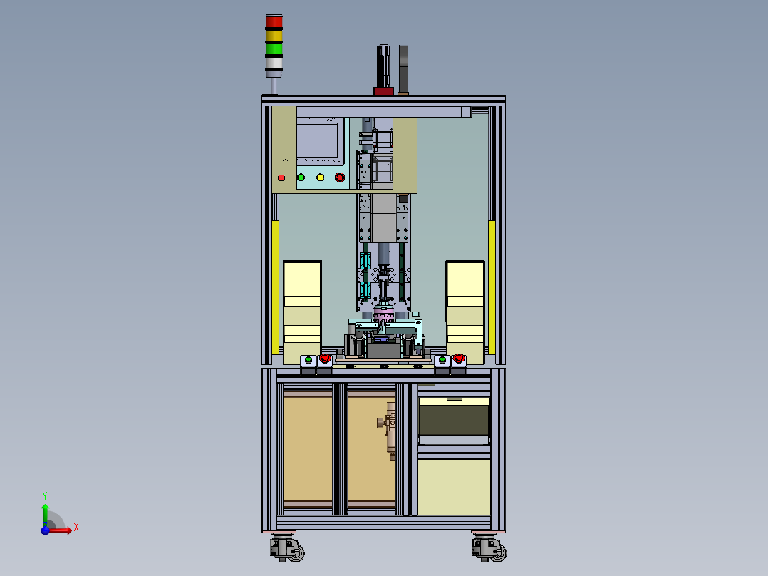 大盖旋转拧紧sw20可编辑前视图