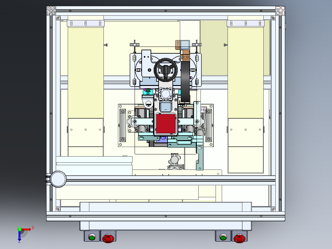 大盖旋转拧紧sw20可编辑俯视图
