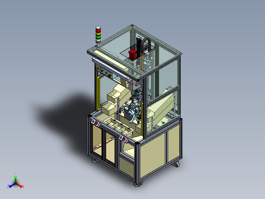 大盖旋转拧紧sw20可编辑正等轴测图