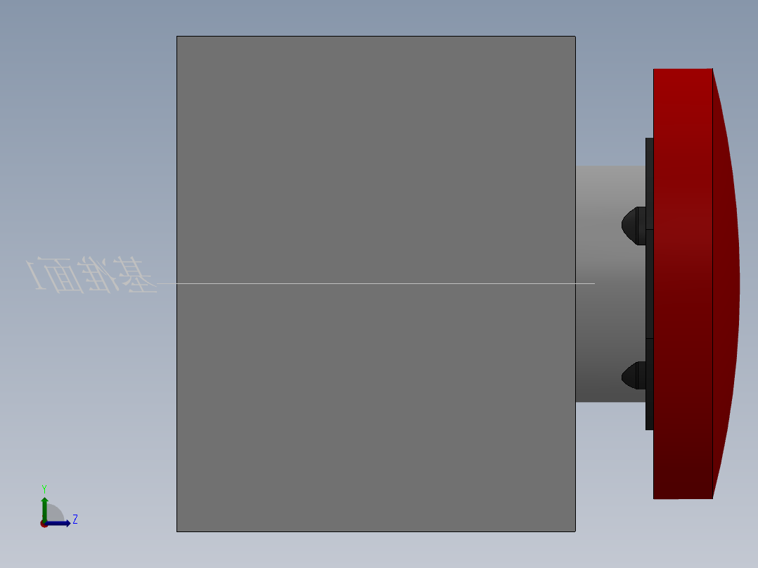 OP50-急停按钮-WCQ左视图