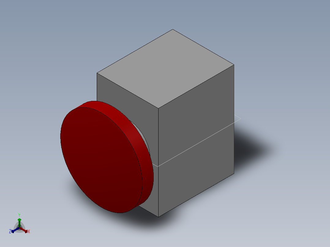 OP50-急停按钮-WCQ正等轴测图