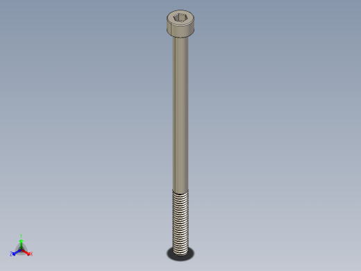 Screw_DIN_912_M4x70_A2.STEP公制内六角螺钉