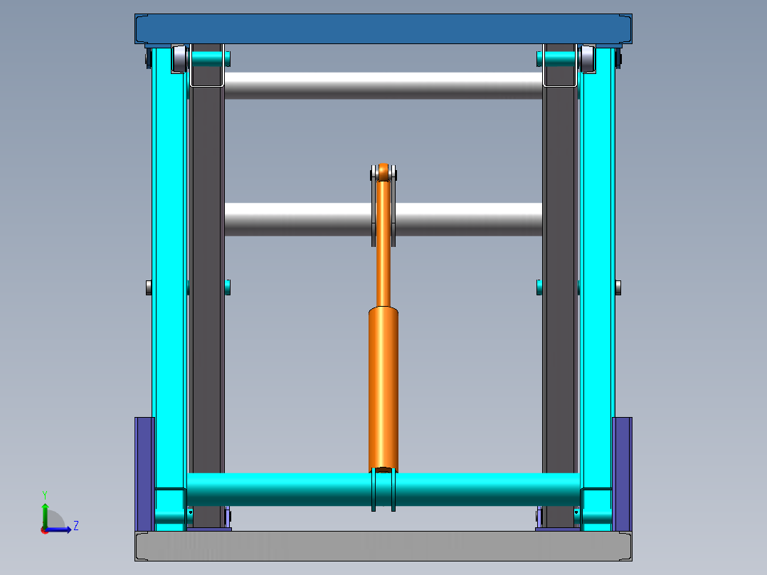 液压升降机左视图