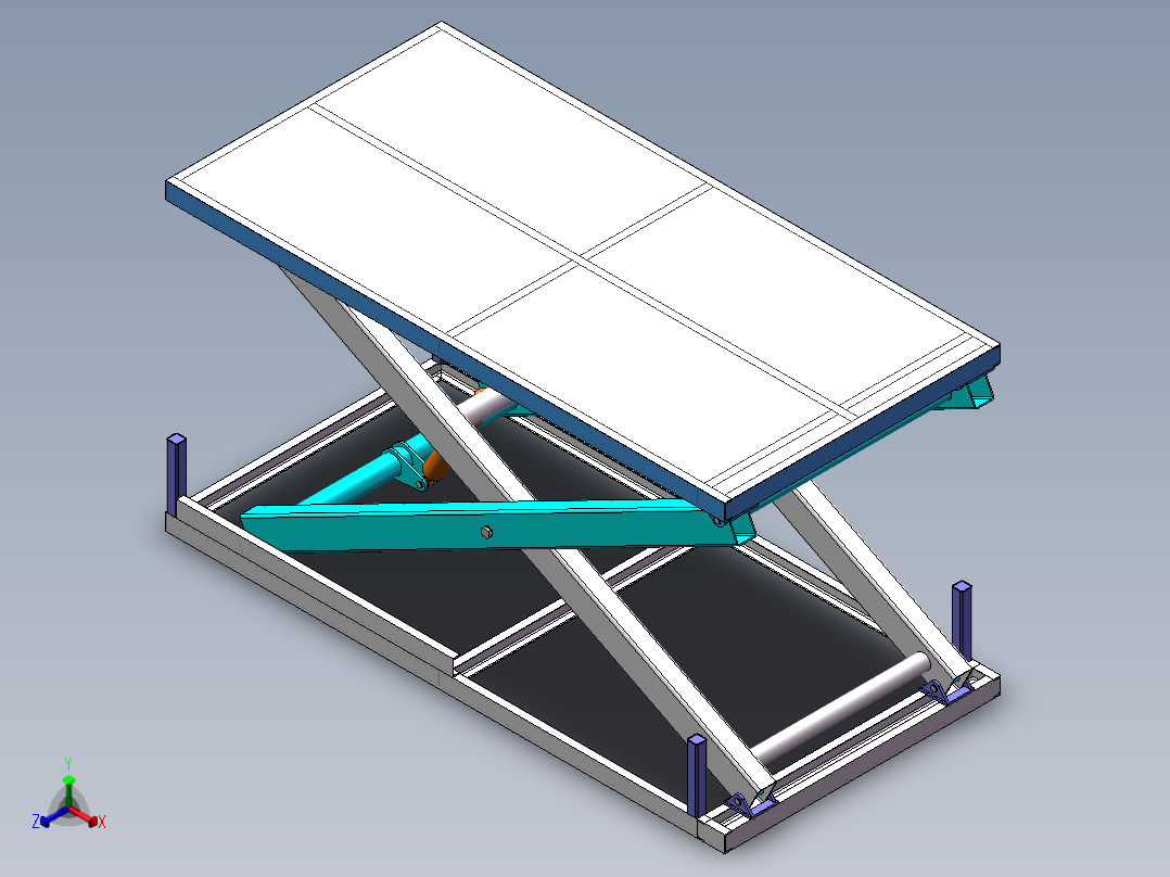 液压升降机正等轴测图