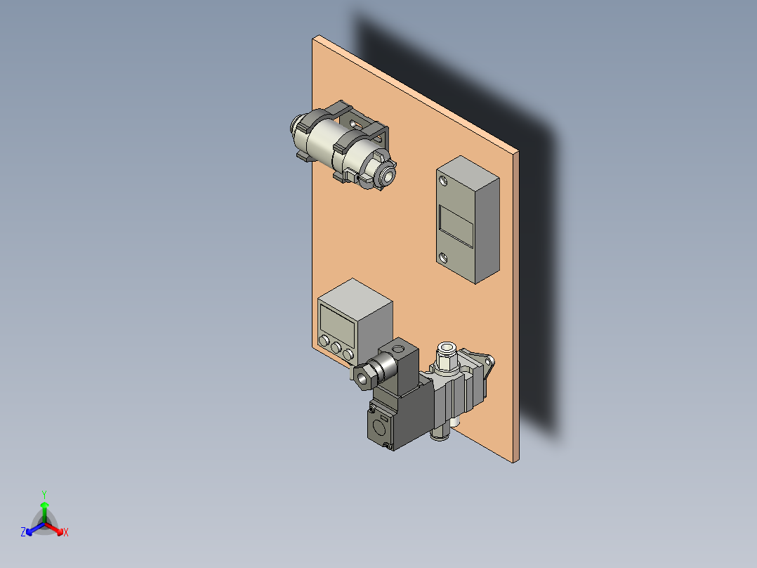 真空吸附（吸）正等轴测图