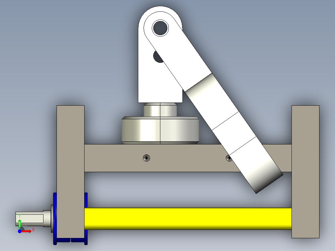 工业相机ccd固定调整机构前视图