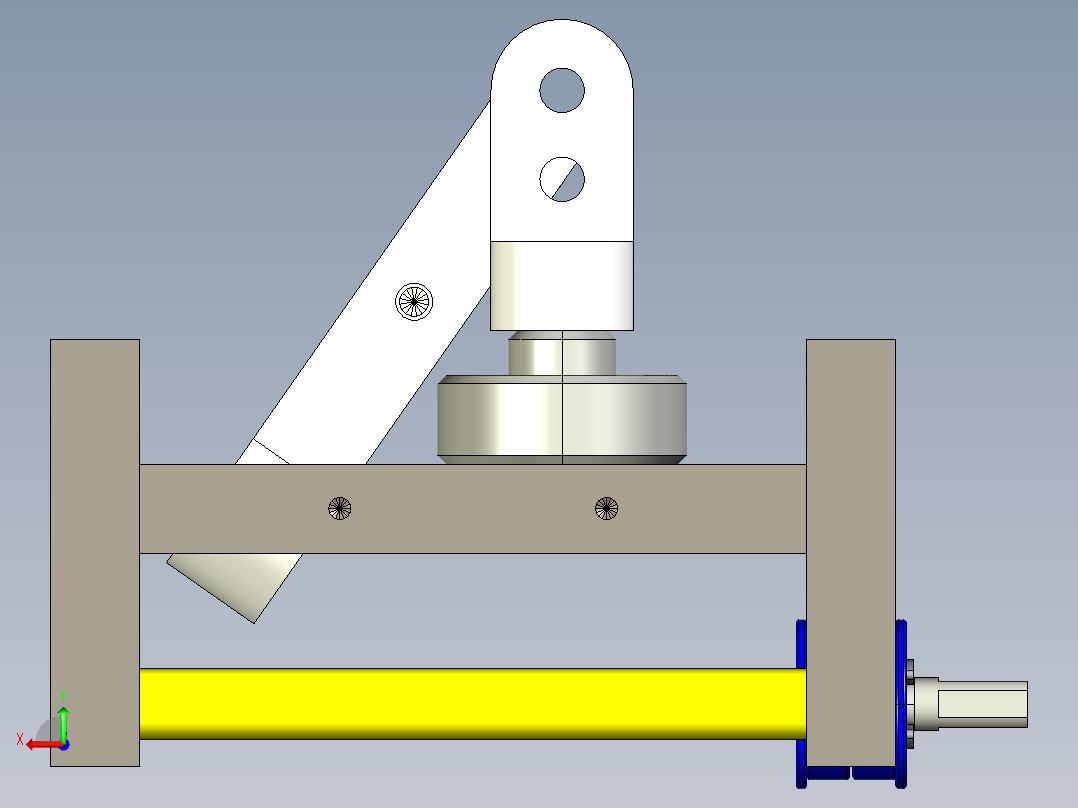 工业相机ccd固定调整机构后视图