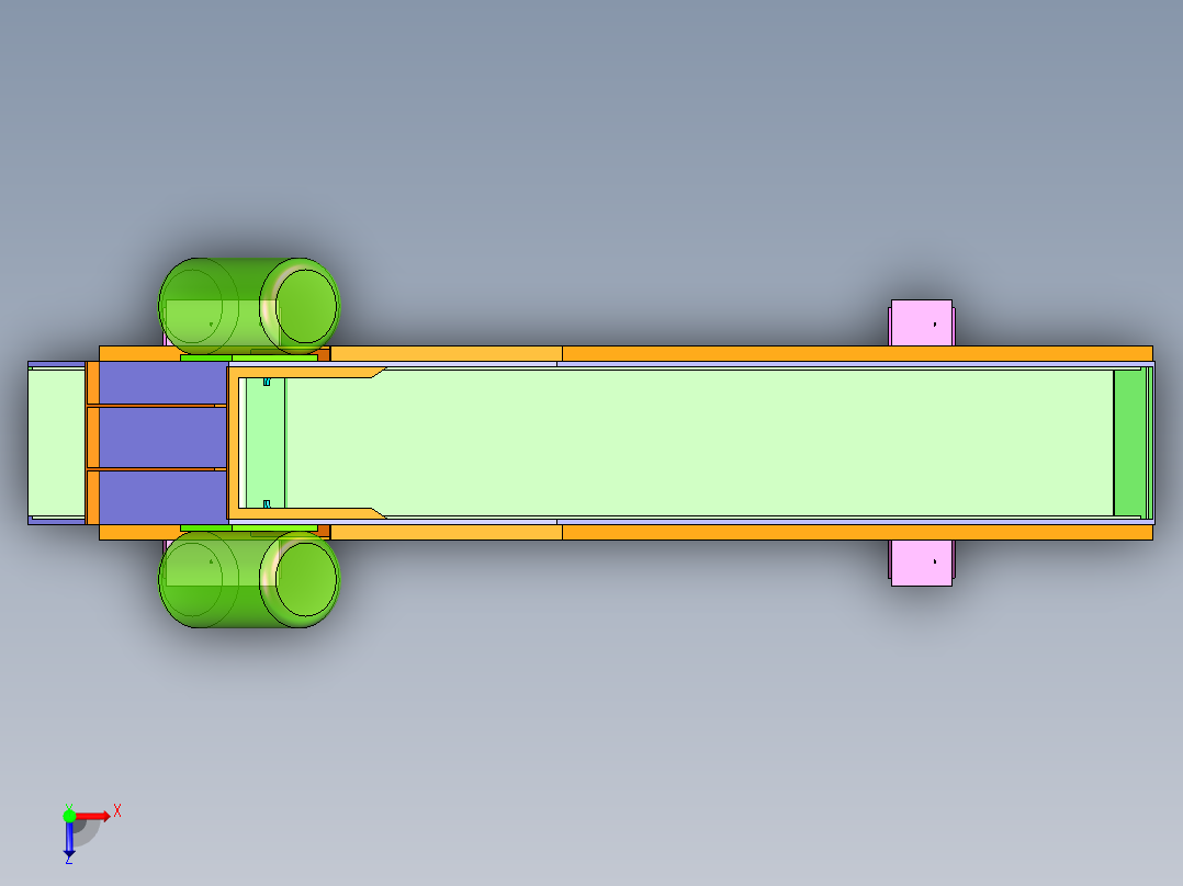 B3003860-振动给料机俯视图