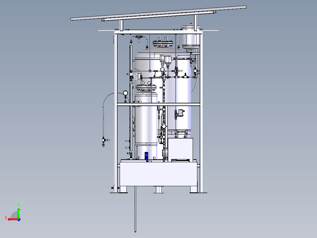 天然气加臭装置后视图