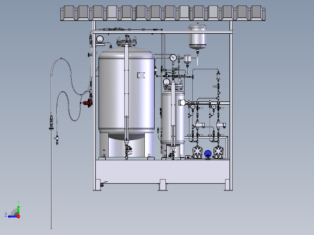 天然气加臭装置右视图
