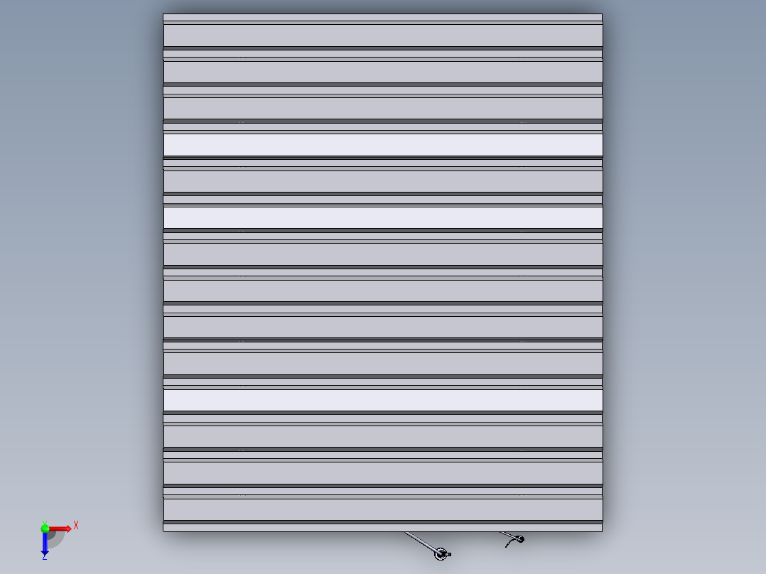 天然气加臭装置俯视图