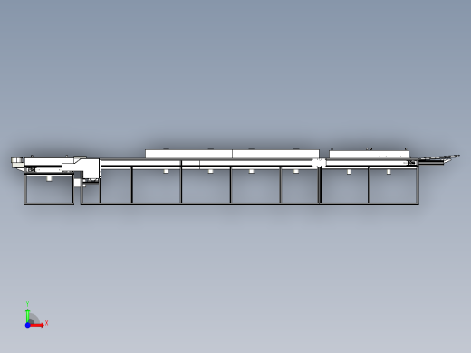 喷油流水线（喷淋、烘干等过程）前视缩略图