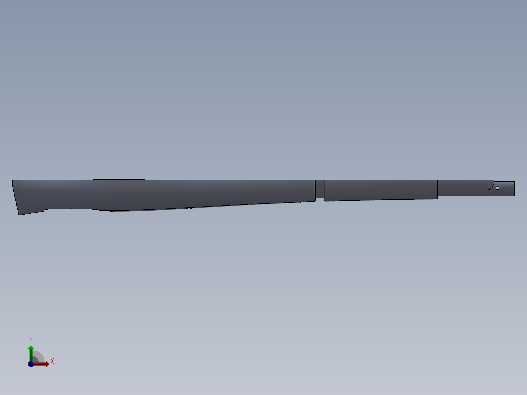 手枪左轮冲锋枪老式狙击步枪设计3D图纸LEE ENFIELD SW前视图