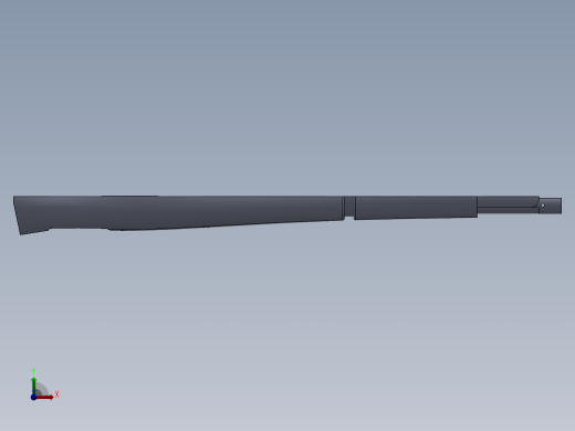 手枪左轮冲锋枪老式狙击步枪设计3D图纸LEE ENFIELD SW前视缩略图