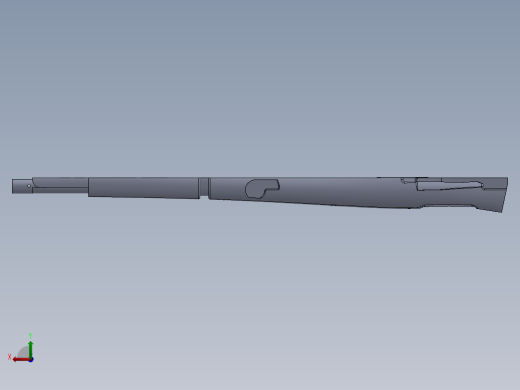 手枪左轮冲锋枪老式狙击步枪设计3D图纸LEE ENFIELD SW后视缩略图