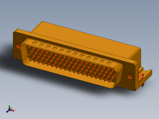 D Sub HD 直角公头 78 针