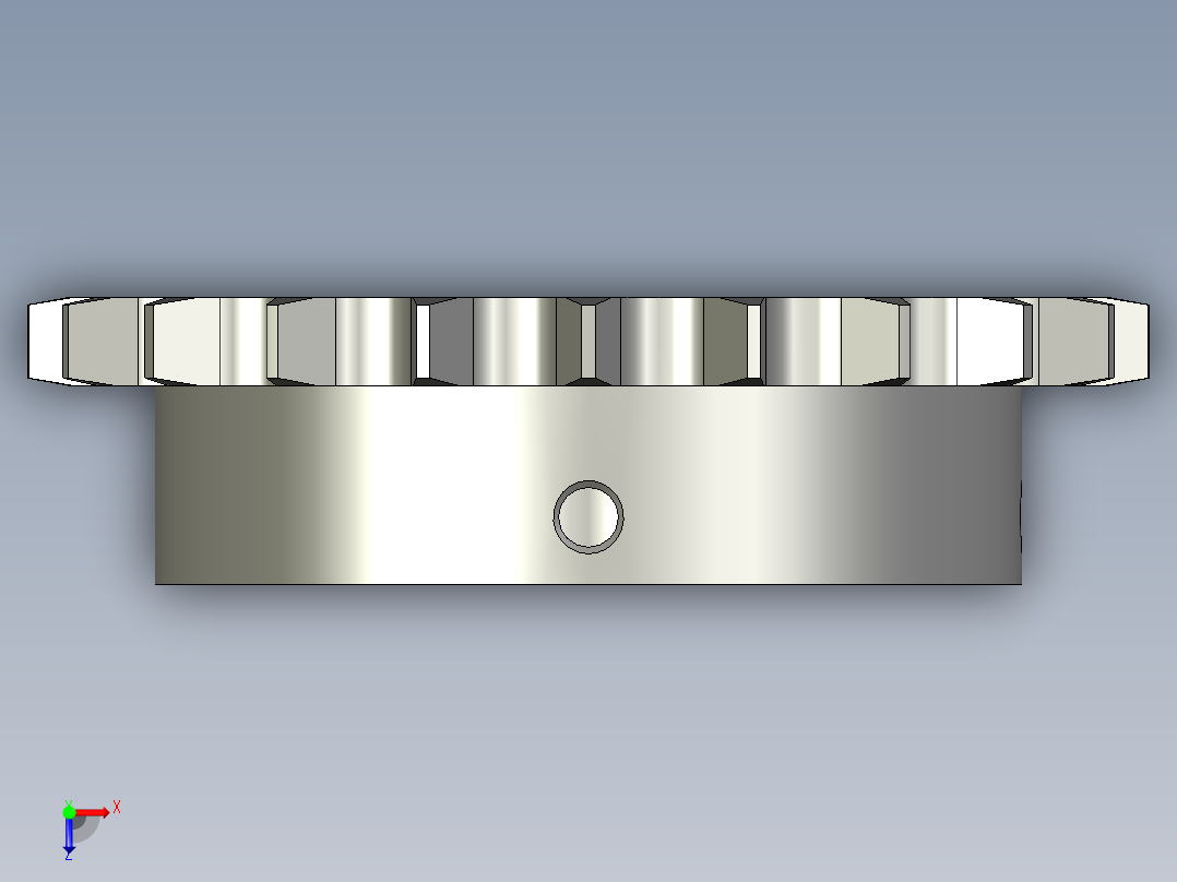 08A系列马达链轮DSFB08AB-21-18俯视图