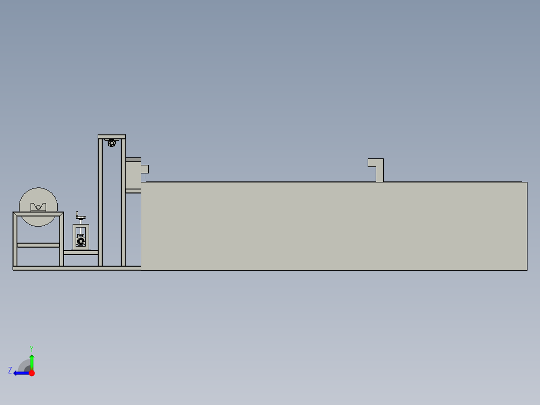 F78-1-衬布上料机右视图
