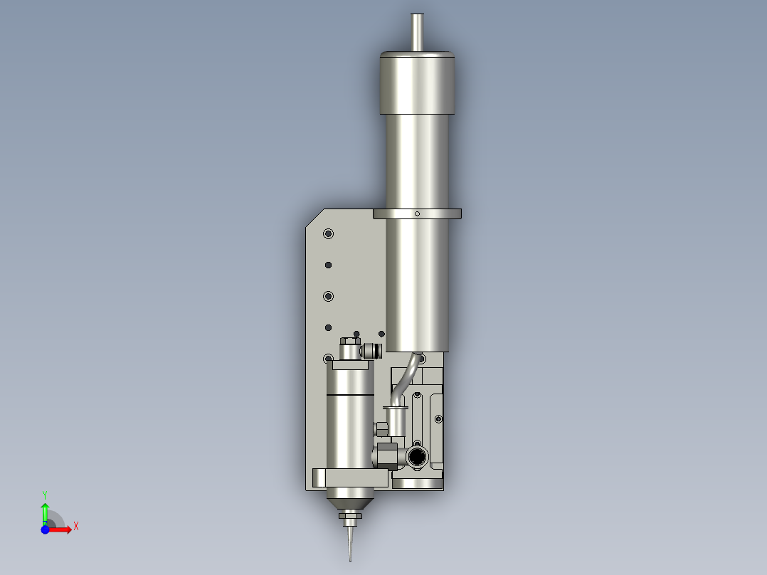点胶机工装前视图
