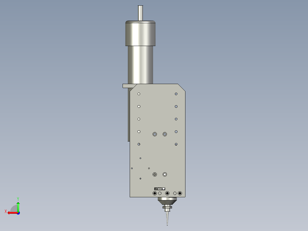 点胶机工装后视图