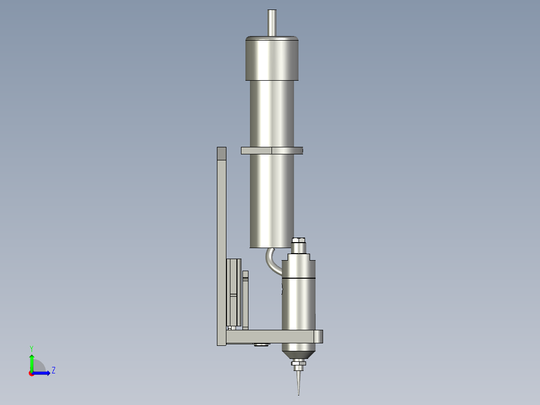 点胶机工装左视图