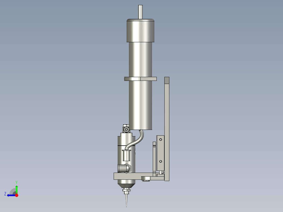 点胶机工装右视图