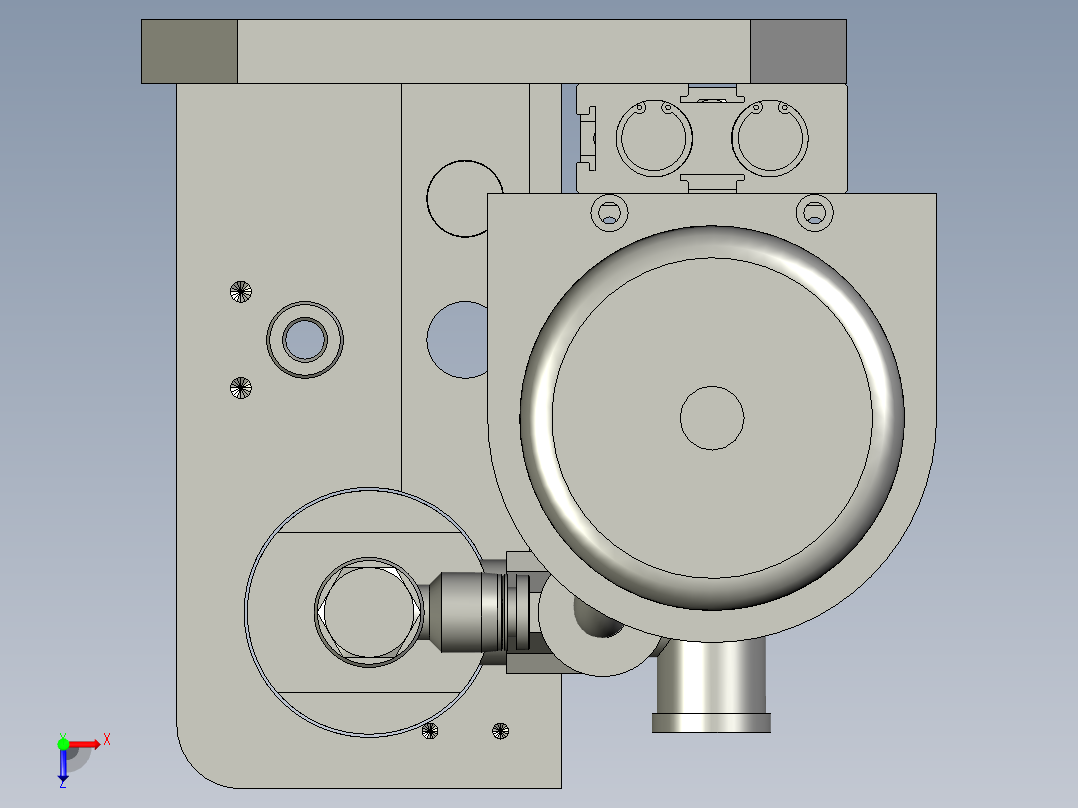 点胶机工装俯视图