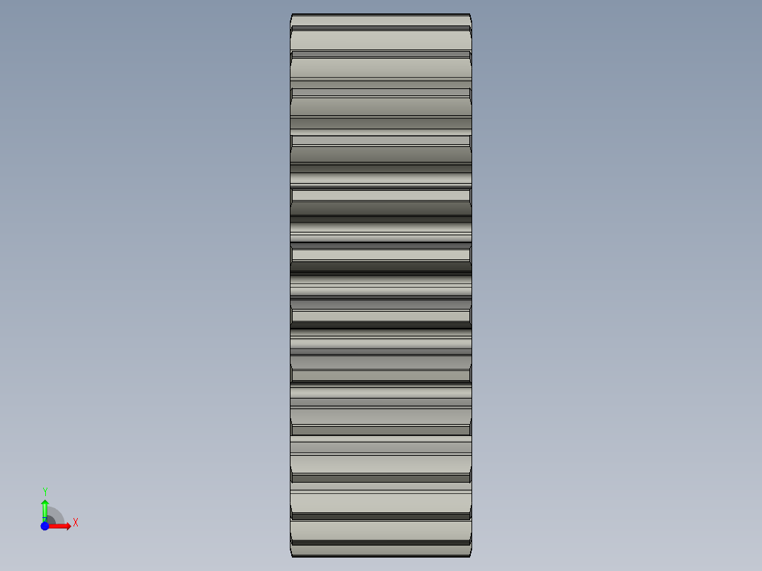 直齿轮斜齿轮_GEAKB10-28-10-A-12N-1前视图