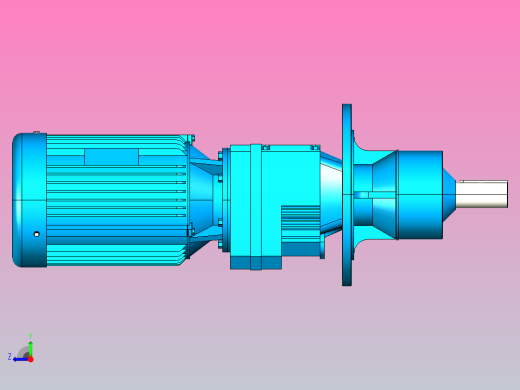 RM77搅拌机专用减速机[RM77-Y5.5-6P-16-M2-Ⅰ]右视缩略图