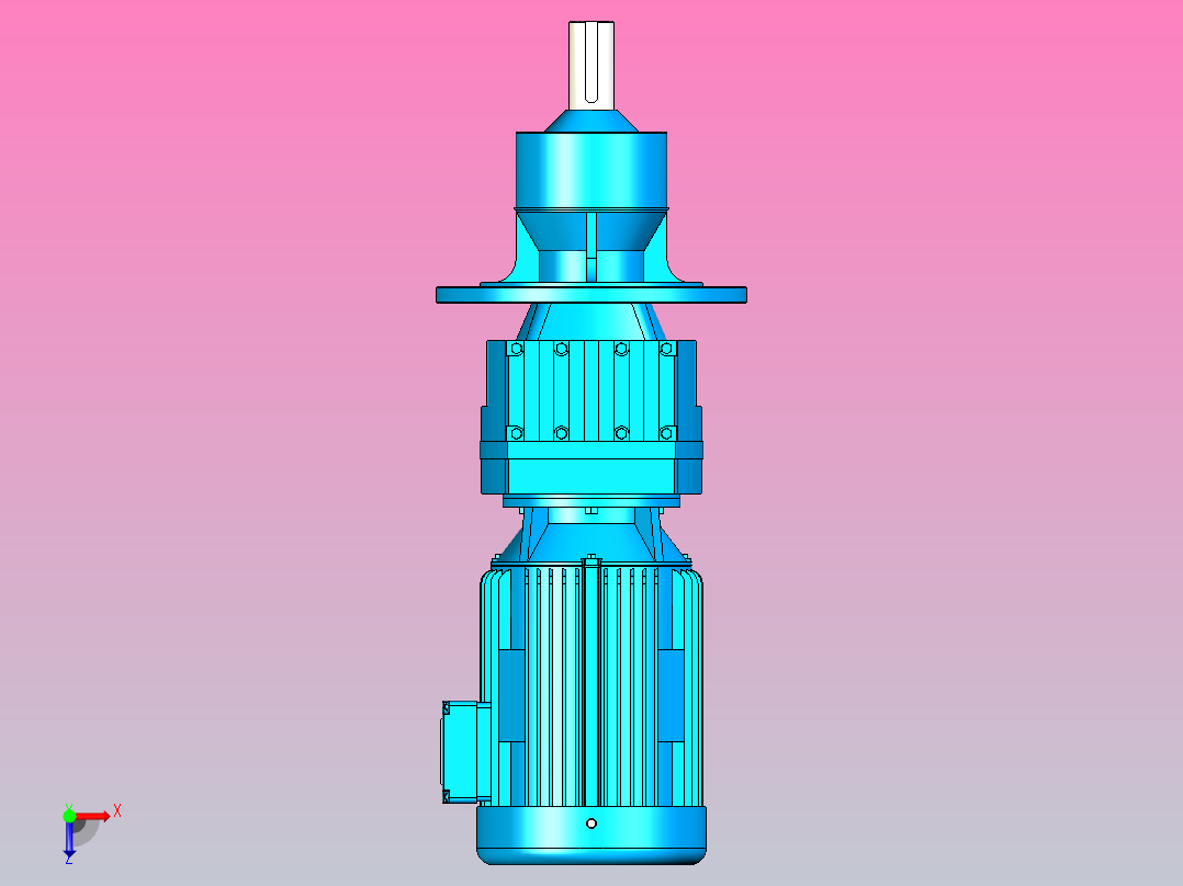 RM77搅拌机专用减速机[RM77-Y5.5-6P-16-M2-Ⅰ]俯视图
