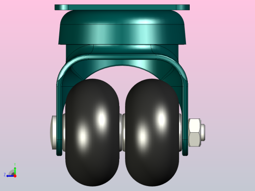 用于技术设备的旋转支架d50mm脚轮右视缩略图