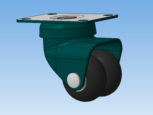 用于技术设备的旋转支架d50mm脚轮缩略图