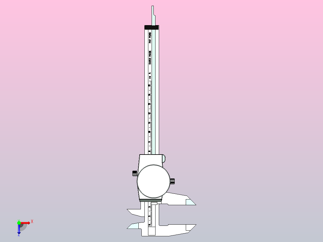 游标卡尺俯视图